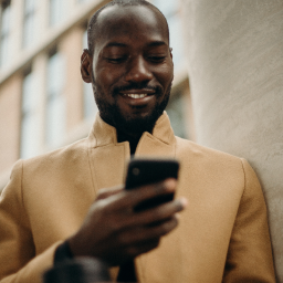 Men on cellphone